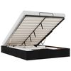 vidaXL Bedframe zonder matras 140x190 cm stof zwart