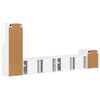 vidaXL Tv-meubelset Wandgemonteerd 3 pcs Hoogglans wit Bewerkt hout