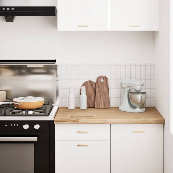 vidaXL Keuken werkblad rechthoekig 100x63,5x4 cm massief eikenhout