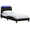 vidaXL Bedframe zonder matras "Hanko" 90x190 cm stof zwart
