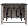 vidaXL Fietsschuurtje 3 pcs Antraciet 215 x 206 x 157 cm Metaal