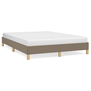 vidaXL Bedframe zonder matras stof taupe 160x200 cm
