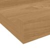 vidaXL Wandplank met plank 2 pcs Bruin 60 x 9 x 3 cm Bewerkt hout