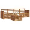 vidaXL Sofa-Sets 5 pcs Naturel Massief Acaciahout