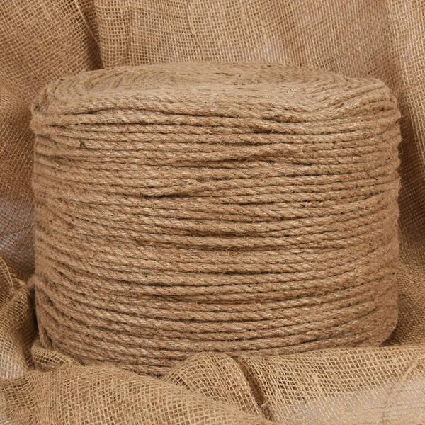 vidaXL Touw 250 m lang 8 mm dik jute