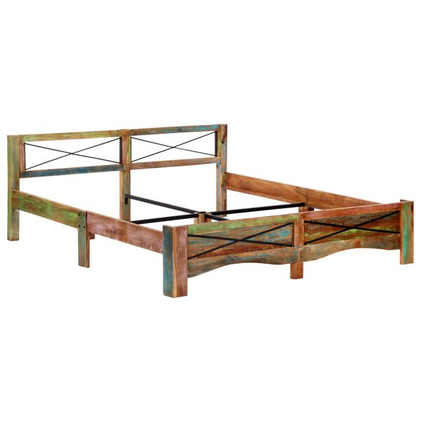 vidaXL Bedframe massief gerecycled hout 180x200 cm