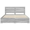 vidaXL Bedframe met lade Grijs Sonoma 200 x 200 cm Bewerkt hout