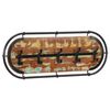 vidaXL Wandkapstok met 5 haken massief gerecycled hout