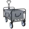 vidaXL Vouwbare Handtrolley Grijs 94 x 53 x 99 cm Oxford Stof