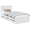 vidaXL Bedframe met lade met hoofdeinde Wit 90 x 200 cm Ingenieurshout