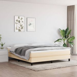 vidaXL Pocketveringmatras medium 180x200x20 cm stof cr&egrave;mekleurig