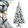 vidaXL Kunstmatige Inklapbare Kerstboom Wit 150 cm PE en PVC