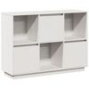vidaXL Dressoir 110,5x35x80 cm massief grenenhout wit