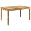 vidaXL Tuindiner tafel Wit 147 x 88,5 x 75 cm Massief Acaciahout