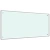 vidaXL Spatscherm keuken 120x60 cm gehard glas melkwit