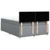 vidaXL Boxspring met matras stof lichtgrijs 140x190 cm