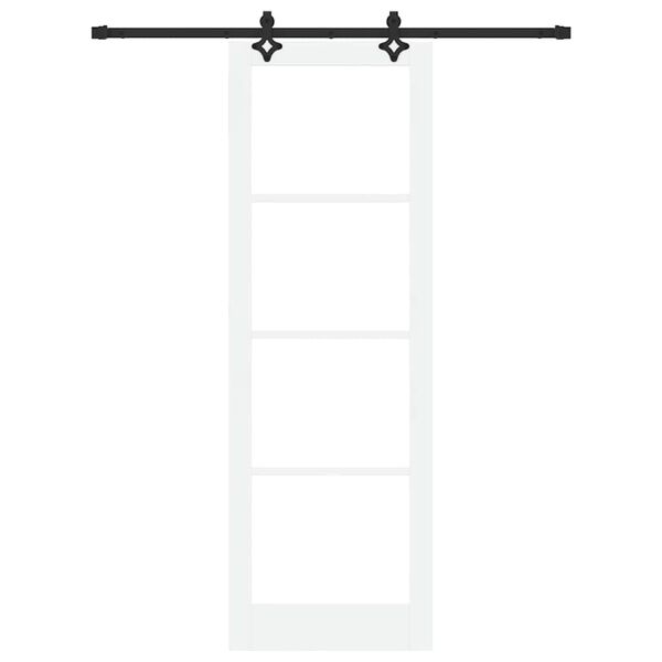 vidaXL Schuifdeur ORKDAL Wit en zwart 78 x 232 cm