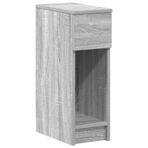 vidaXL Nachtkastje met lade 20x36x60 cm grijs sonoma eikenkleurig