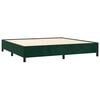 vidaXL Bedframe zonder matras 200x200 cm fluweel donkergroen