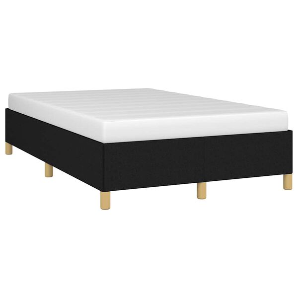 vidaXL Bedframe zonder matras 120x190 cm stof zwart