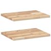 vidaXL Wandschappen 2 st zwevend 60x30x2 cm onbehandeld acaciahout