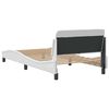 vidaXL Bedframe "Dover" kunstleer wit 100x200 cm