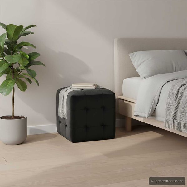 vidaXL Nachtkastjes 2 st 30x30x30 cm fluweel zwart