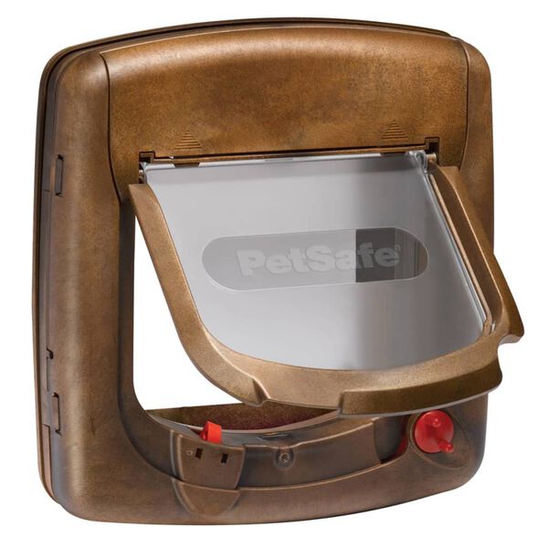 PetSafe Kattenluik magnetisch met 4 standen Deluxe 420 bruin 5006