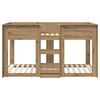 vidaXL Bunk Bed voor Kinderen Artisan Eiken 90 x 200 cm Bewerkt hout