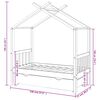 vidaXL Kinderbedframe met lade grenenhout donkergrijs 70x140 cm