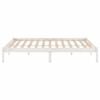 vidaXL Bedframe massief grenenhout wit 200x200 cm