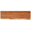 vidaXL Wandschap rechthoekig natuurlijke rand 60x20x3,8 cm acaciahout