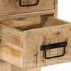 vidaXL Nachtkastje 60x32x80 cm massief ruw mangohout