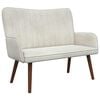 vidaXL 2-Zits Sofa Cr&egrave;mekleurig 115 x 61 x 87 cm fluweel
