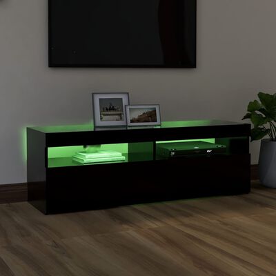 het doel water Wereldbol vidaXL Tv-meubel met LED-verlichting 120x35x40 cm zwart kopen? | vidaXL.nl