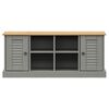 vidaXL Schoenenbank VIGO 106x35x45 cm massief grenenhout grijs