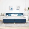 vidaXL Boxspringbed met matras met matras Blauw 200 x 200 cm Stof