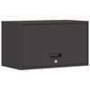 vidaXL Wandkast voor Garage Zwart 60 x 33 x 35 cm Poedercoating staal