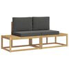 vidaXL Buiten bankenset 2 pcs Wit en antracietkleurig Polyester