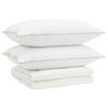 vidaXL 90% ganzen dons dekbedset FULDA 3 st 200 x 200 cm Zomer 100 GSM