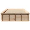 vidaXL Bedframe Wasbruin 75 x 190 cm Massief grenenhout