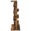 vidaXL Tijdschrift Rek Gerookt eiken 70 x 41 x 126 cm Bewerkt hout