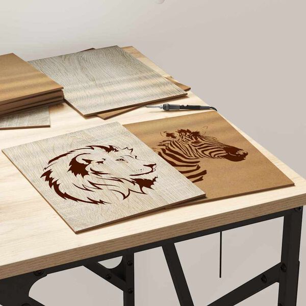 vidaXL Decorpanelen 12 pcs Sonoma eiken 15 x 21 x 0.3 cm Bewerkt hout