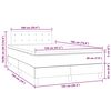vidaXL Boxspring met matras en LED fluweel roze 120x190 cm