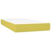 vidaXL Boxspring met matras stof groen 80x200 cm