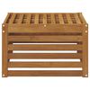 vidaXL Buiten Voetenbank Massief Acaciahout Naturel 59 x 59 x 37 cm