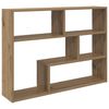 vidaXL Wandplank Muurmontage Bruin 95 x 20 x 69,5 cm Bewerkt hout