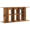 vidaXL Aquariumstandaard 120x40x60 cm bewerkt hout oud houtkleurig