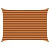 vidaXL Zonneschaduwzeil Oranje en Bruin 3,5 x 2,5 m