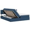 vidaXL Opslag bed met hoofdeinde 2 st Blauw Nep Leer